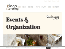 Tablet Screenshot of fincacatering.com